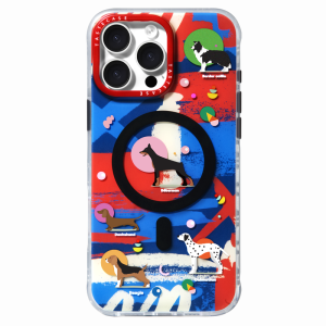 Tastecase Graffiti Dog Magnetic Phone Case for Apple iPhone 16 pro Max 15 pro 14 New MagSafe Protective Cover Cute Anti-Fall