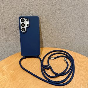 Phone Case For Samsung Galaxy A54 A34 A24 A14 A73 A53 A33 A23 A13 A72 A52 A32 A22 A12 Crossbody Lanyard Silicone Strap Cover