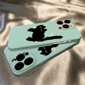 Scared Cat Cute Pet Phone Case for 16Pro Max Couple Funny Cartoon Frosted 15Pro Soft Shell Shockproof Anti-fall Eco-friendly