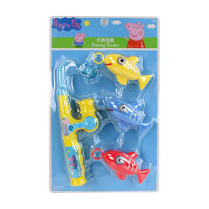 ใหม่ Peppa Pig เกมตกปลา Playset เล่น House เล่นน้ําจําลองตกปลา Rod Smallfish ของเล่นเด็กเด็กของขวัญวันเกิด