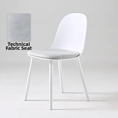 Comfortable Long Sitting Backrest Plastic Dining Chair