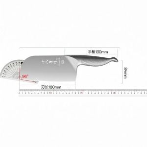 SHI BA ZI ZUO | Stainless Steel Biomimetic Whale Handle Kitchen Knife