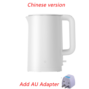 MiJia | 2026 NEW MIJIA Electric Kettle 3Dual‑Layer Cool Body1.7 L 316L Inner Stainless Steel1800 W Fast BoilCN Version With Adapter