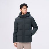 bosideng | Mens Short Down Jacket Detachable Hood Windproof Warmth 90 Feather