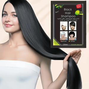 25ml*10 Fast Black Hair Shampoo 5 Mins Fast Become Black Hair Dye Herb Natural Hair Care Restore Colorant Shampoo Hair Care