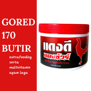 GORED 170 butir TOPLES (MERAH) - extrafooding serta multivitamin ayam laga