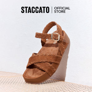Staccato Womens Platform Wedges Sandals รองเท้าแตะผู้หญิง รองเท้าส้นตึก EF601