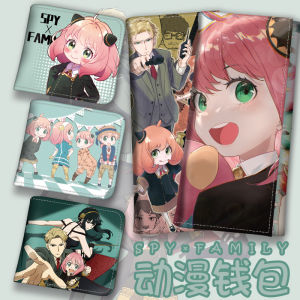 กระเป๋าสตางค์ใบสั้นเกาหลีญี่ปุ่น การ์ตูน อะนิเมะ Spy Kids ที่ใส่บัตรสองพับ หนัง Youth นักเรียน เครื่องประดับแฟชั่นทรงสี่เหลี่ยม