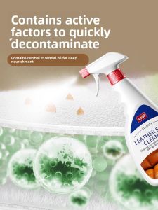 Leather Sofa Cleaner Stain Remover Maintenance Care Oil For Leather Goods No Rinse Dusting Professional Tool For Leather Care