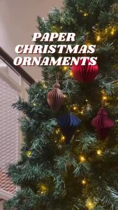 Paper Christmas Ornaments for Christmas Tree at Parties