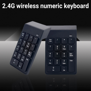 Mini numeric keyboard - 18-key ultra-thin wireless/wired numeric keyboard - 2.4GHz USB for PC desktop laptops - professional accounting keyboard⚡PH deliveryIn stock⚡
