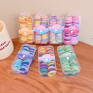 KR0029 1Box mix Ikat Rambut Set Kuncir rambut Anak Cepol Jepit poni Set Box Import Perempuan Karet aksesoris rambut