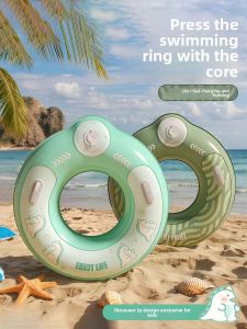 MONLEYTA | Child & Adult Thick Floating Ring with Baby Handle and Anti-Tipping for Outdoor Inflatable Water Float