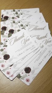 Personalized Wedding Thank You Gift Cards and Stickers by Archiphix (Set of 10pcs)