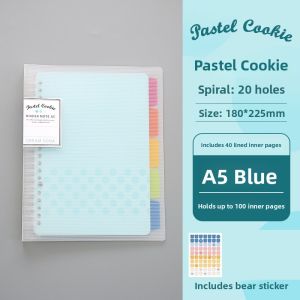 KOKUYO Removable A5/B5 Notebook Campus Light Pastel Cookie Memo Book Soft Cover Business Scene Student Office Supplies