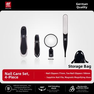 ZWILLING | Anti-Splash Home Nail Clippers with Magnifying Glass Set