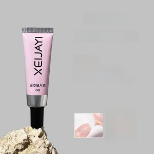 Solid Glue Nail Art Stickers Wearable Fake Nails Large Capacity Nail Piece Patch Glue Remove Nail Art Winter 3D Natural Handmade