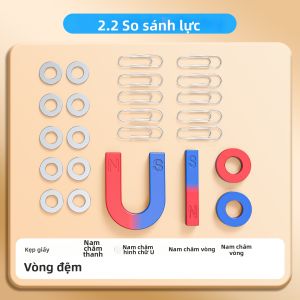 MINGZHUO | Bộ Dụng Cụ Thí Nghiệm Từ Tính Giáo Dục Cho Học Sinh Tiểu Học Với Nam Châm Thanh Và U Hình La Bàn Đồ Chơi Khoa Học