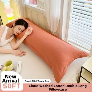 XINGQING | Soft Washed Cotton Pillowcase for Couples and Family Extra Long