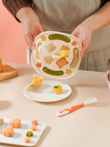 Baby Rice Cake Mold Silicone Cooking Complementary Food Children Sausage Cartoon Steamed Cake Steamed Sausage High Temperature Resistant Low Temperature