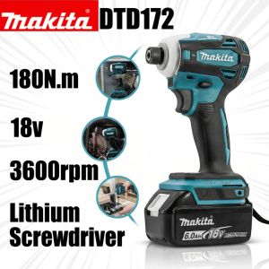 Makita | Makita DTD172 18V LXT Brushless Cordless Impact Driver Built-in T Mode For Furniture Wood Screw Bolt Fastening Bare Tool