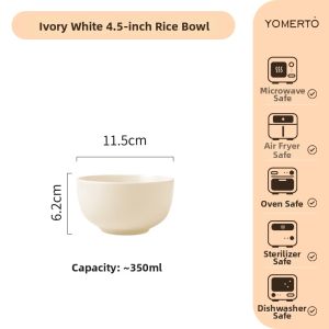 Yomerto | Multifunction Ceramic Bowl 6 inch Dish