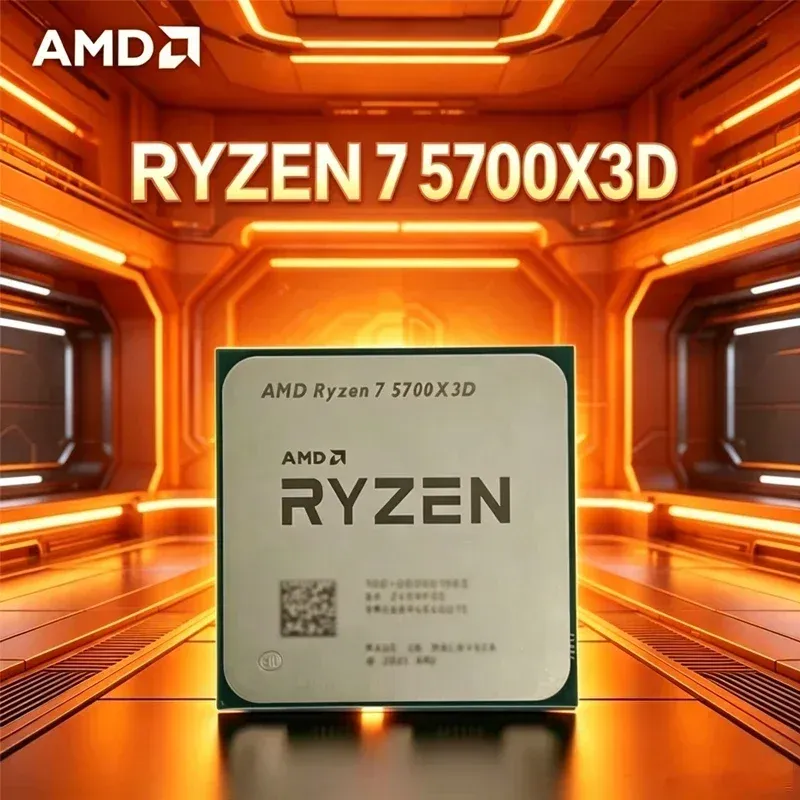 AMD | AMD Ryzen 7 5700X3D Bulk CPU for X570 B550 8-Cores 16