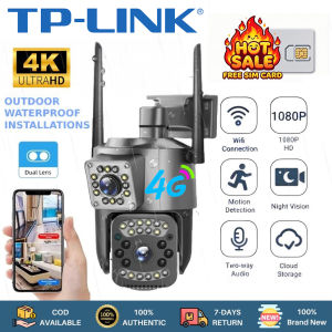 TP-Link Outdoor CCTV Camera No Wifi Need Free 4G SIM Card Auto Tracking Waterproof Alarm Surveillance IP Security Camera With Audio and Speaker