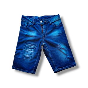 Celana Pendek Jeans Sobek Ripped Casual Denim