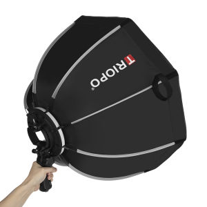 Triopo 55cm 65cm 90cm 120cm Speedlite Portable with Handle Octagon Portable Umbrella Softbox Outdoor Flash Soft Box for Godox Yongnuo Speedlite Flash Light