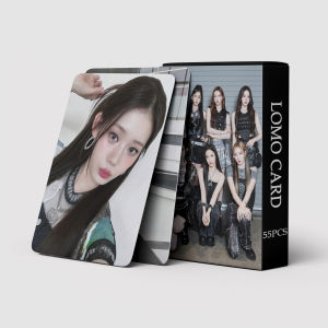 55-Piece Set Baby Monster Small Card Lomo Photo Postcards Creative Cultural Gift Blue Seh Summer Festive Supplies