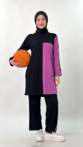 Setelan BMS 58 Kaos Olahraga Wanita Muslimah Terbaru Kekinian Setelan Sport Yoga Jogging Gowes Senam