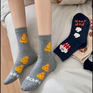 Kaos Kaki Panjang Wanita Kartun Karakter Lucu Colorfull Cartoon Cotton Sock JCKK238