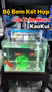 Bộ Lọc Tràn Kết Hợp Bơm Thế Hệ Mới KaoKui Bơm 8w 9w Cho Bể Cá Cảnh Không Kiềng (Mẫu Mã Đẹp)