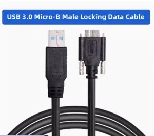 Gzvich | High Flexibility Industrial USB 3.0 Micro-B Locking Cable
