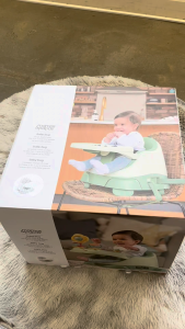 Mamas and Papas BUG 3-in-1 Floor & Booster Seat with Activity Tray - Eucalyptus