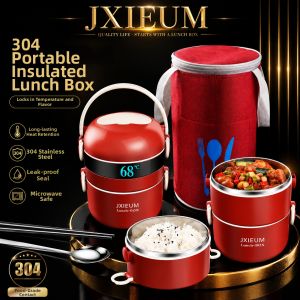 JXIEUM | Ultra Long-lasting Insulation 304 Stainless Steel Lunch Box