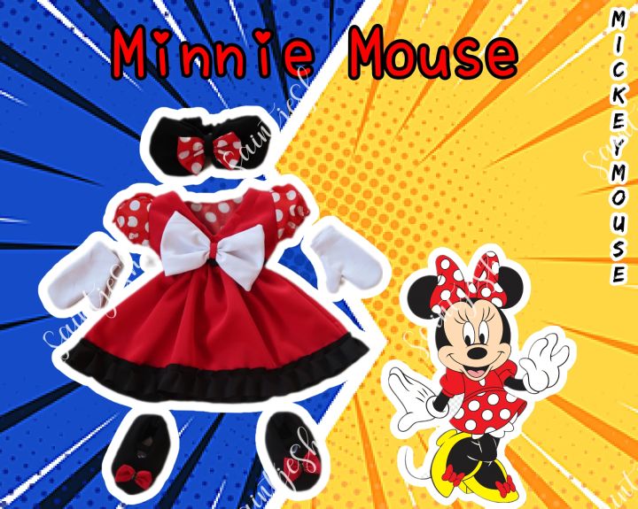 Minnie Mouse Disney Inspired Costume For Baby Girl/Kids Birthday