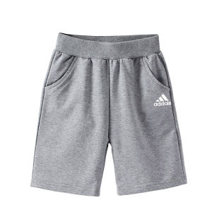 Pure Cotton Boys Shorts Loose Style Summer Casual Pants Mid-Waist Rubber Belted Sweatpants for Kids