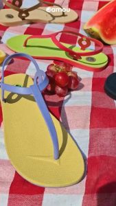 Camou Sandal Jepit Pantai Tali Belakang Wanita Simpel Polos Anti Slip Camau Camaou Rosie Grape