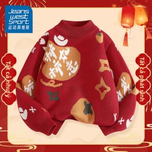 Áo Sweater Chúc Mừng Năm Mới Cho Trẻ Em