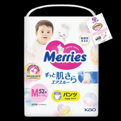 Merries Tã Quần size M52 - L44 - XL38 - size XXL26