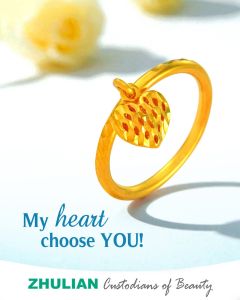 [RG5081] Zhulian Cincin Love Emas Saduran/ Gold Plated Ring Jewellery