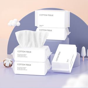 Vixplorn 100PCS Disposable Wash Face Towel Clean Face Towel Make of Cotton Remove Makeup Towel Facial Tissue