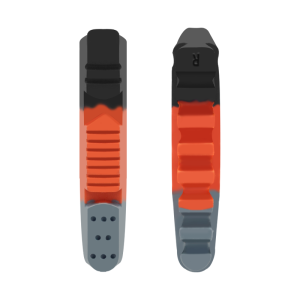 Bicycle Brake Pads Rim Drawer-Type Three-Color Brake Pad Rubber Replacement Road Bike Braking C-Brake With Mud Trough Silent