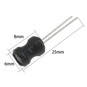 10PCS 0608 6*8mm I-shape Power Inductor Inductance Copper Coil 68Uh 100Uh 150UH 220/330/470UH 1MH 2.2MH 3.3MH 4.7MH 10MH Hot