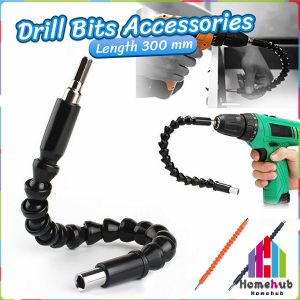 Homehub 300mm Snake Drill Bit Screw Driver Extender Universal Snake Flexible Hose Shaft Connection Soft