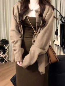 QINWEIYU | High Quality Petite New Knitted Jumpsuit Dress