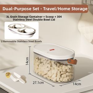 JKULNING | Pet Food Storage Bucket Seal Moisture-Proof
