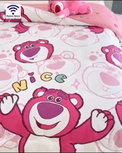 Bedcover Premium Lisence Disney Blanked Bahan Fabric Size 150x200cm Adem Lembut Halus